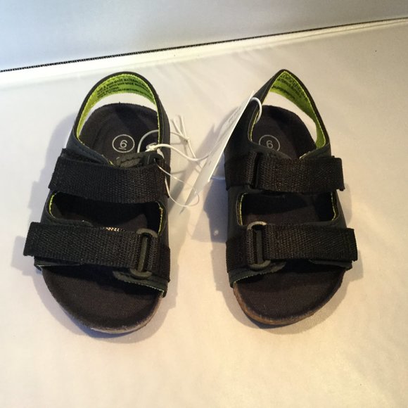 Cat & Jack Navy Blue Keenan Footbed Sandals - Picture 3 of 4